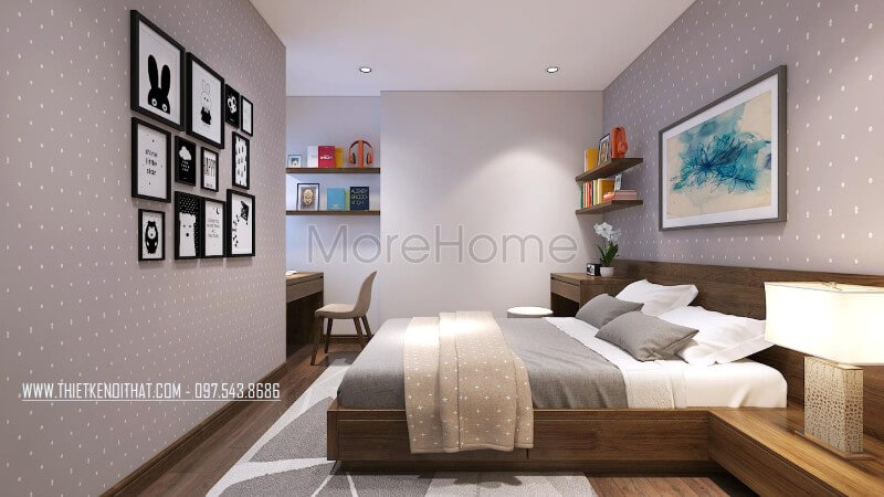 Giường ngủ chung cư hiện đại Giường ngủ chung cư hiện đại