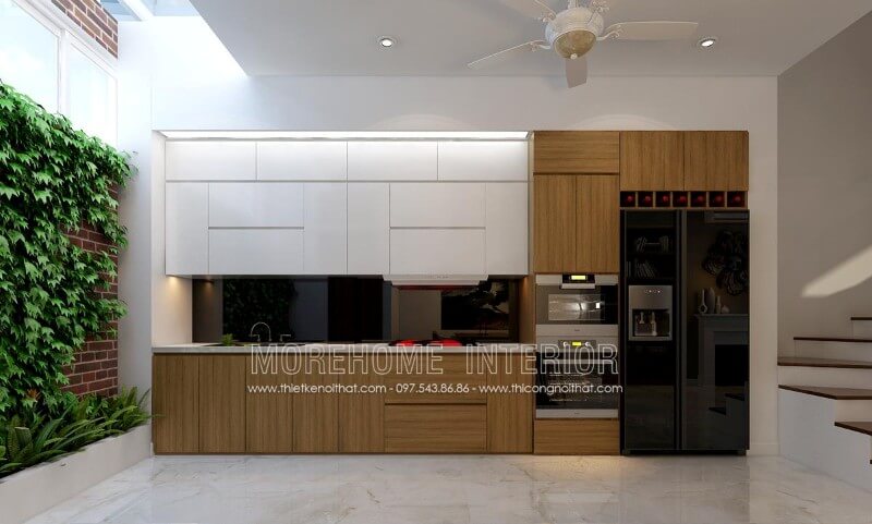 Thiết kế tủ bếp hiện đại với đầy đủ công năng đáp ứng mọi nhu cầu tiện nghi và đẳng cấp của gia chủ Tủ bếp hiện đại đẹp