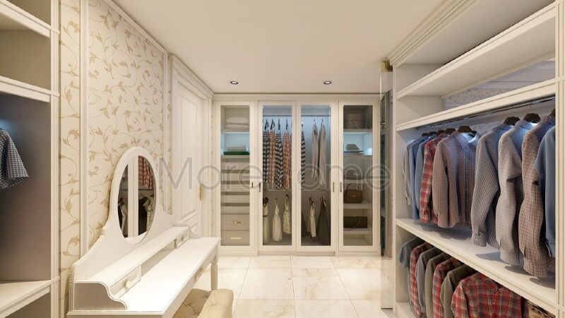 Mẫu tủ quần áo độc đáo, hiện đại giúp cho gia chủ dễ dàng thuận tiện hơn trong quá trình sử dụng Thiết kế chung cư