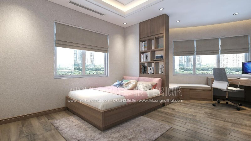 Giường ngủ chung cư hiện đại Giường ngủ chung cư hiện đại