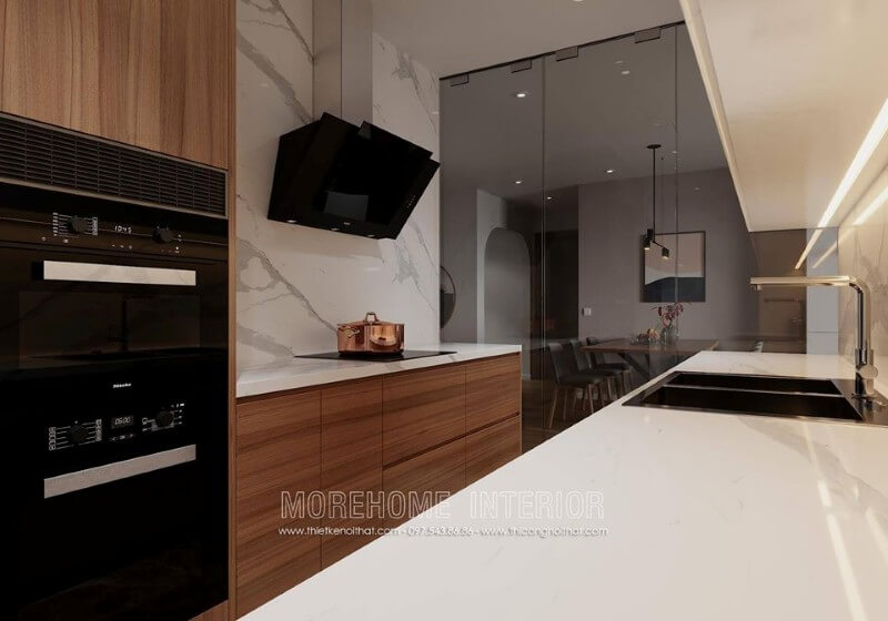 Thiết kế nội thất phòng bếp chung cư hiện đại Thiết kế phòng bếp, tủ bếp đẹp