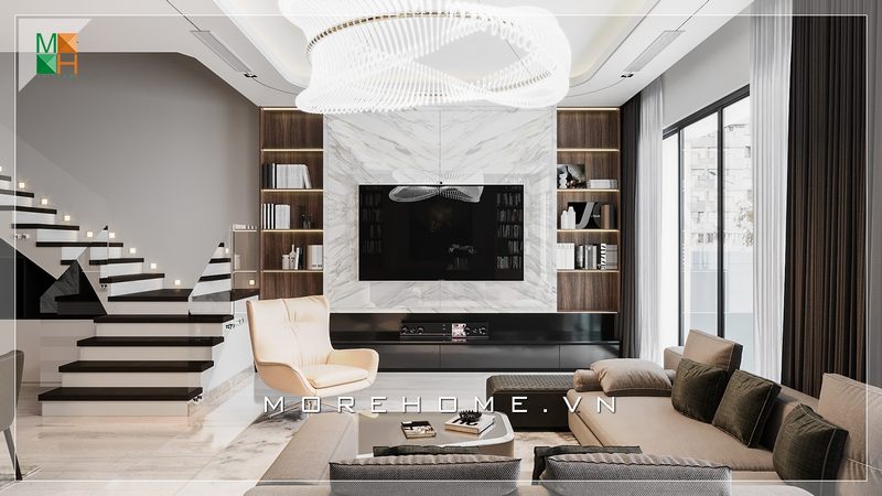 Ấn tượng mẫu kệ tivi hiện đại màu đen thể hiện đẳng cấp tăng vẻ tiện nghi