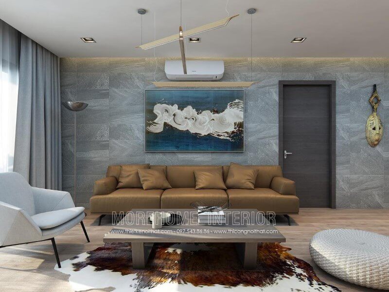 Mẫu bàn trà sử dụng gỗ tự nhiên trang trí cho không gian phòng khách chung cư, biệt thự, nhà phố.