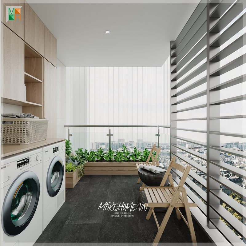 Gợi ý mẫu logia nhỏ xinh cho chung cư, nhà phố