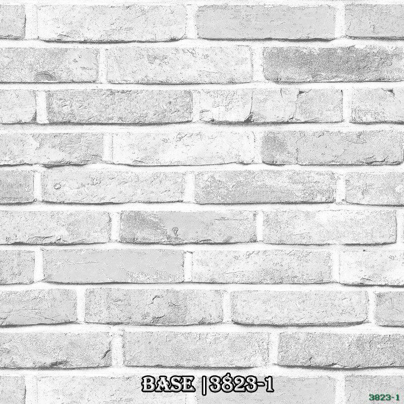 Mẫu giấy dán tường giả gạch 3823-1.